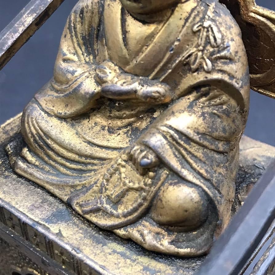 Amazon｜弘法大師空海仏像真言宗御開創大師座像金属製仏壇信仰